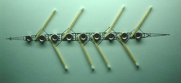 Match and Nuts model of German rig and the crew